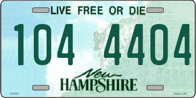 NH license plate 1044404