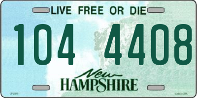 NH license plate 1044408