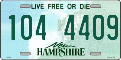 NH license plate 1044409