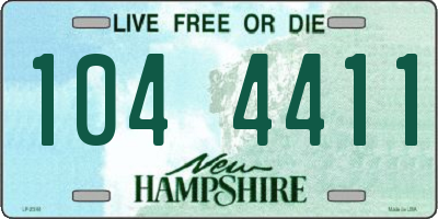 NH license plate 1044411