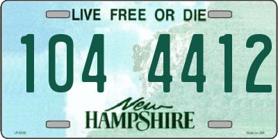 NH license plate 1044412