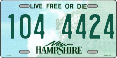 NH license plate 1044424
