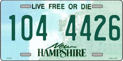NH license plate 1044426