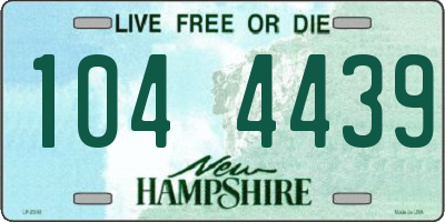 NH license plate 1044439