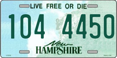 NH license plate 1044450