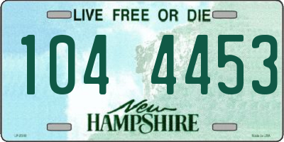 NH license plate 1044453