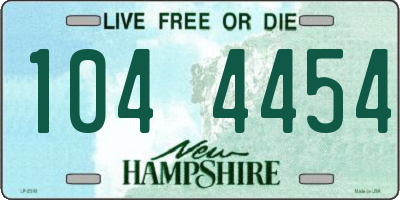 NH license plate 1044454
