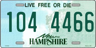 NH license plate 1044466