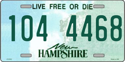 NH license plate 1044468