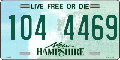 NH license plate 1044469