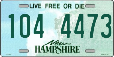 NH license plate 1044473