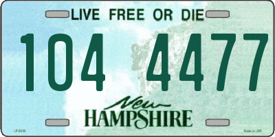NH license plate 1044477