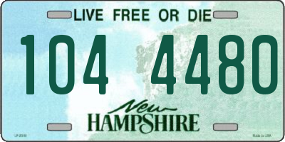 NH license plate 1044480