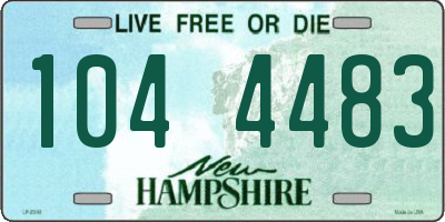 NH license plate 1044483