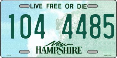 NH license plate 1044485