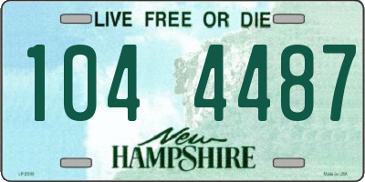 NH license plate 1044487