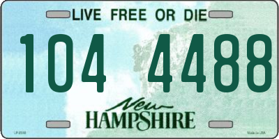 NH license plate 1044488