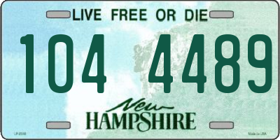 NH license plate 1044489