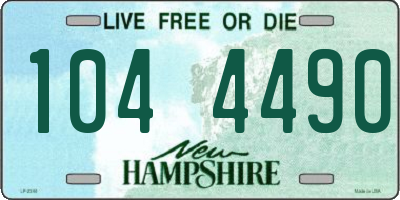 NH license plate 1044490
