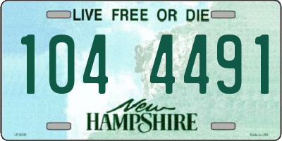NH license plate 1044491