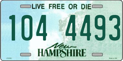 NH license plate 1044493