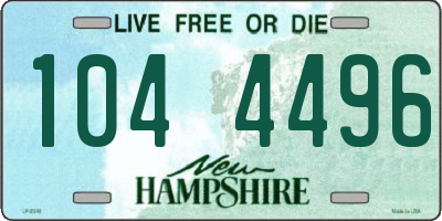 NH license plate 1044496