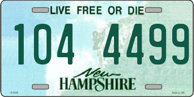 NH license plate 1044499