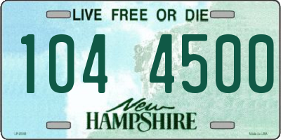 NH license plate 1044500