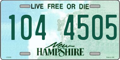 NH license plate 1044505