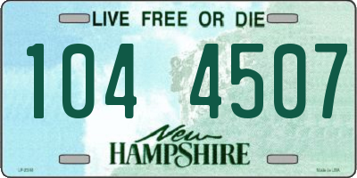 NH license plate 1044507