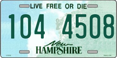 NH license plate 1044508