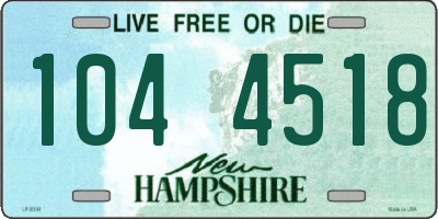 NH license plate 1044518