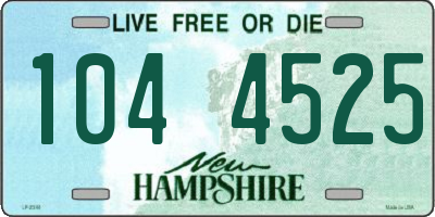 NH license plate 1044525