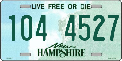 NH license plate 1044527