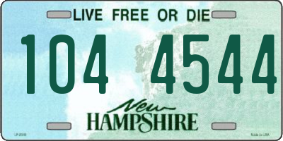 NH license plate 1044544