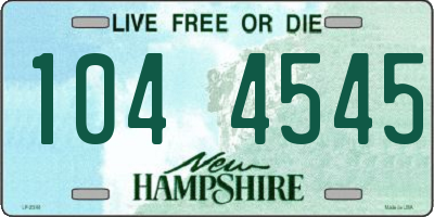 NH license plate 1044545