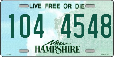 NH license plate 1044548
