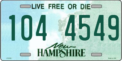 NH license plate 1044549