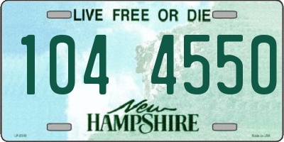 NH license plate 1044550