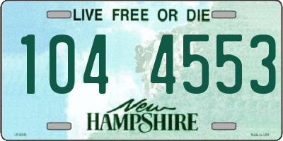 NH license plate 1044553