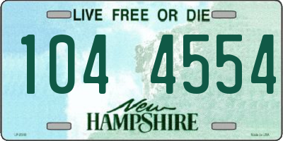 NH license plate 1044554