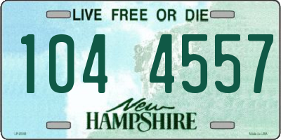 NH license plate 1044557