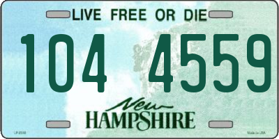 NH license plate 1044559