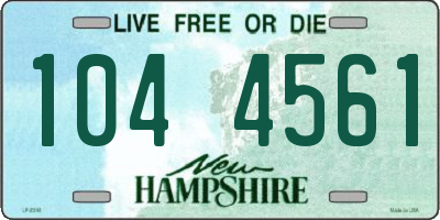 NH license plate 1044561