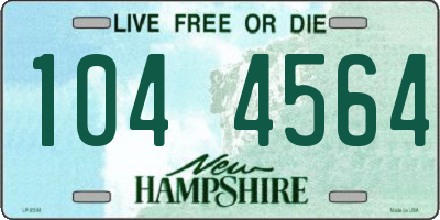 NH license plate 1044564