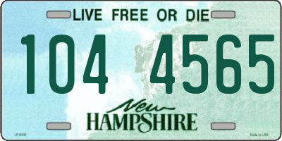 NH license plate 1044565