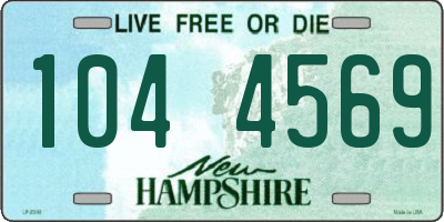 NH license plate 1044569