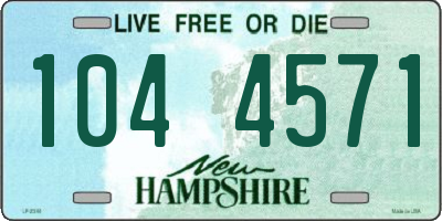 NH license plate 1044571