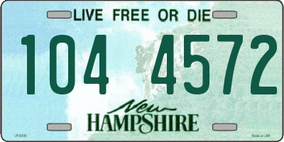 NH license plate 1044572