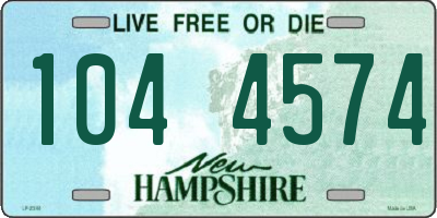 NH license plate 1044574